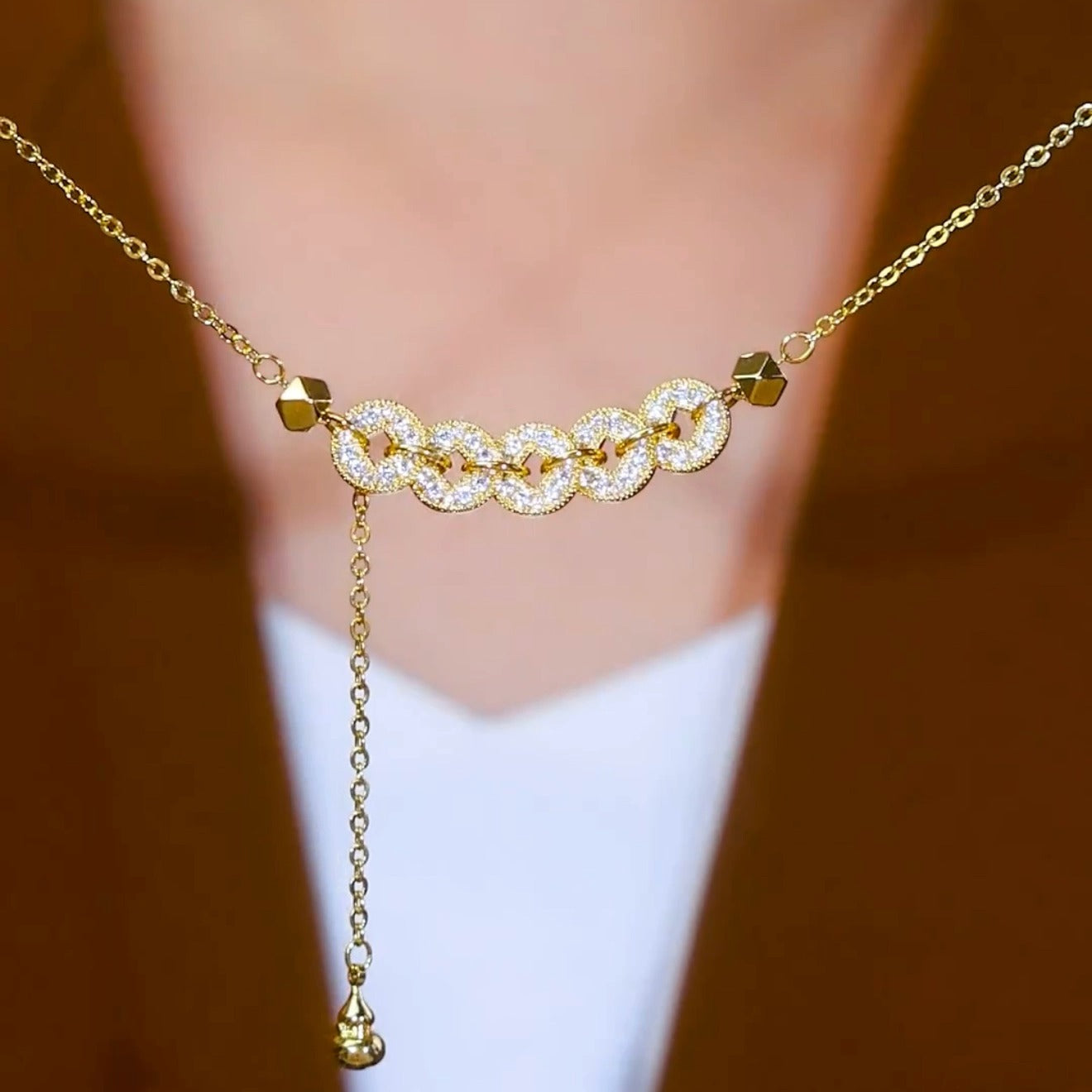 five emperors coin necklace(18k gold plated)