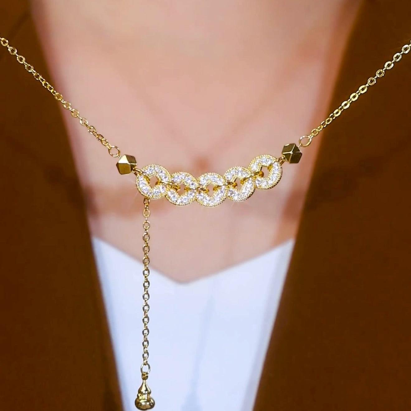 five emperors coin necklace(18k gold plated)