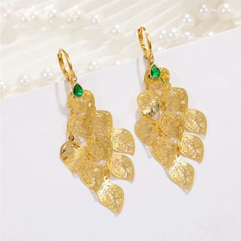 European Tassel Earrings(24k Gold Plated)