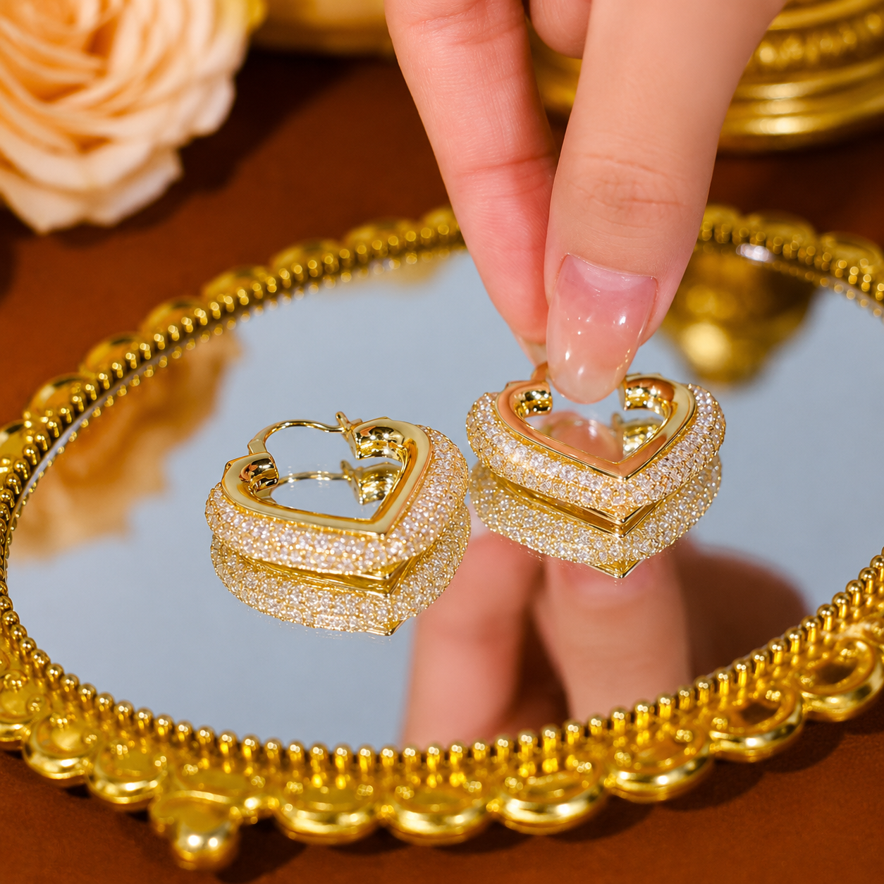 Love Hoops(Gold Plated)