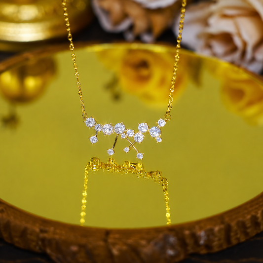Luxury CZ Diamond Necklace(24k Gold Plated)