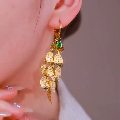 European Tassel Earrings(24k Gold Plated)