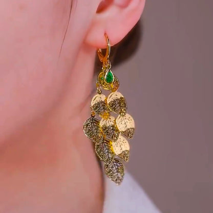 European Tassel Earrings(24k Gold Plated)