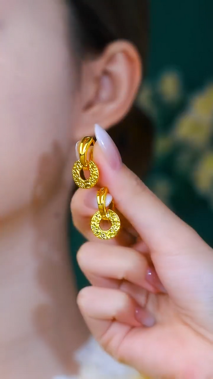 Mehwar Gold Hoops(24k gold plated)